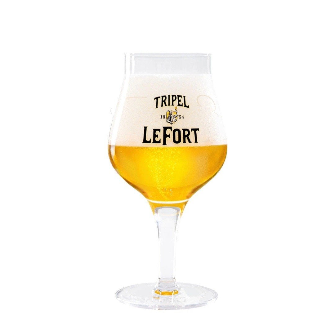 Tripel LeFort bierglazen - 0,33L, Verzamelen, Ophalen of Verzenden, Nieuw, Bierglas