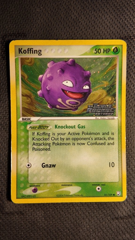 Koffing 61 Team Rocket Returns | Pokemon kaart, Ophalen, Zo goed als nieuw, Losse kaart, Foil