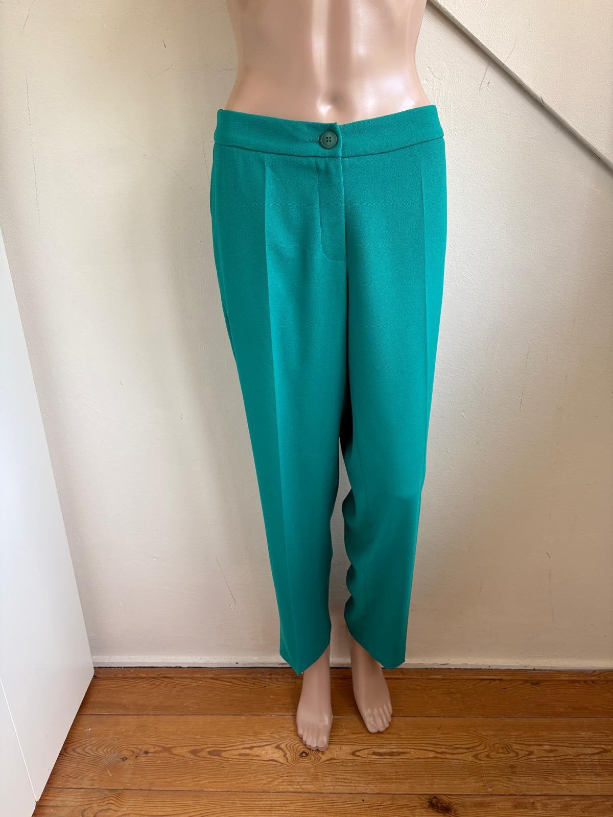 Ladress broek maat XL 44 groen met bies glanzend, Maat 42/44 (L), Ophalen of Verzenden, Zo goed als nieuw, Lang