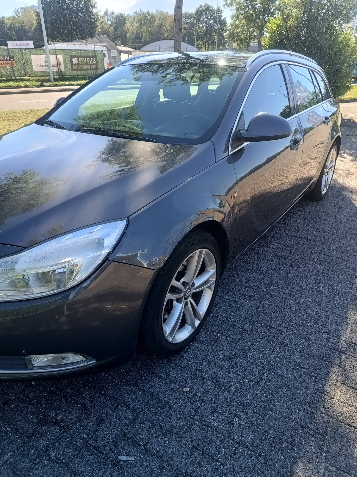Opel Insignia 1.6 Turbo Ecotec 180pk 2010 Grijs, Auto's, 4 cilinders, 179 pk, Origineel Nederlands, Handgeschakeld