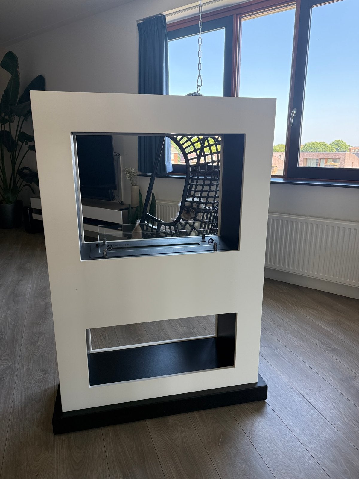 Xaralyn verrijdbare open haard bio ethanol, Huis en Inrichting, Haarden, Ophalen of Verzenden, Zo goed als nieuw, Vrijstaande haard