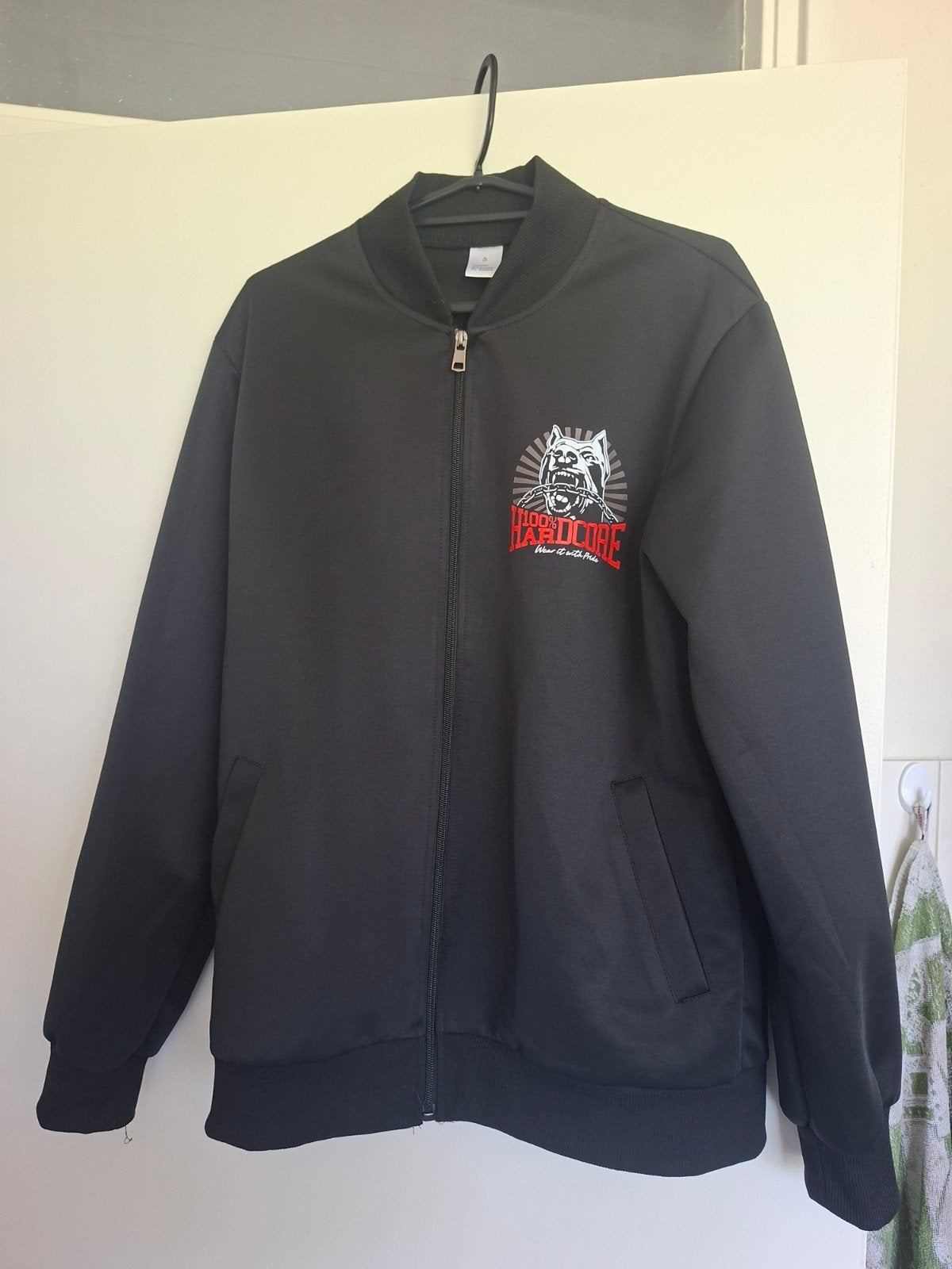 Hardcore jas zwart maat s, Ophalen of Verzenden, Zo goed als nieuw, Zwart