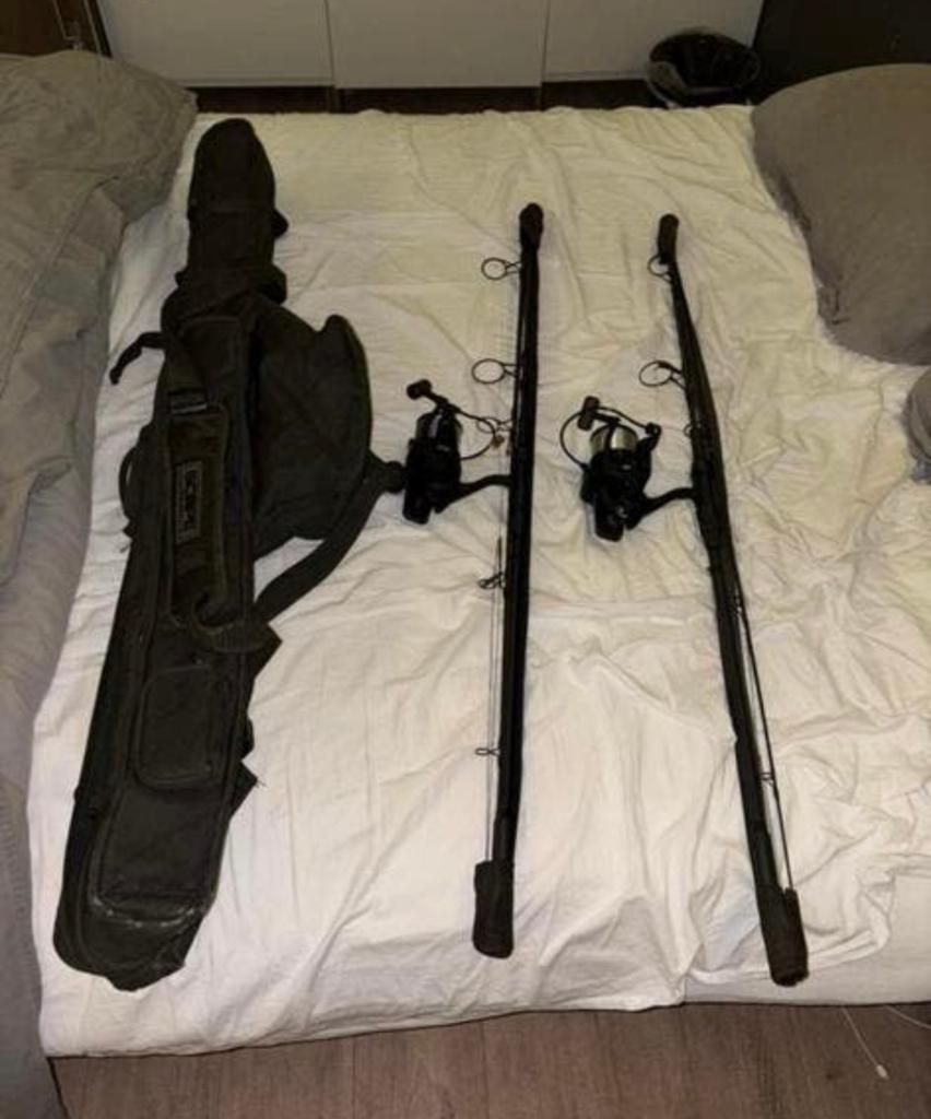 3+1 nash black ops 9ft 3lb + sleeves, Watersport en Boten, Ophalen, Zo goed als nieuw, Werphengel
