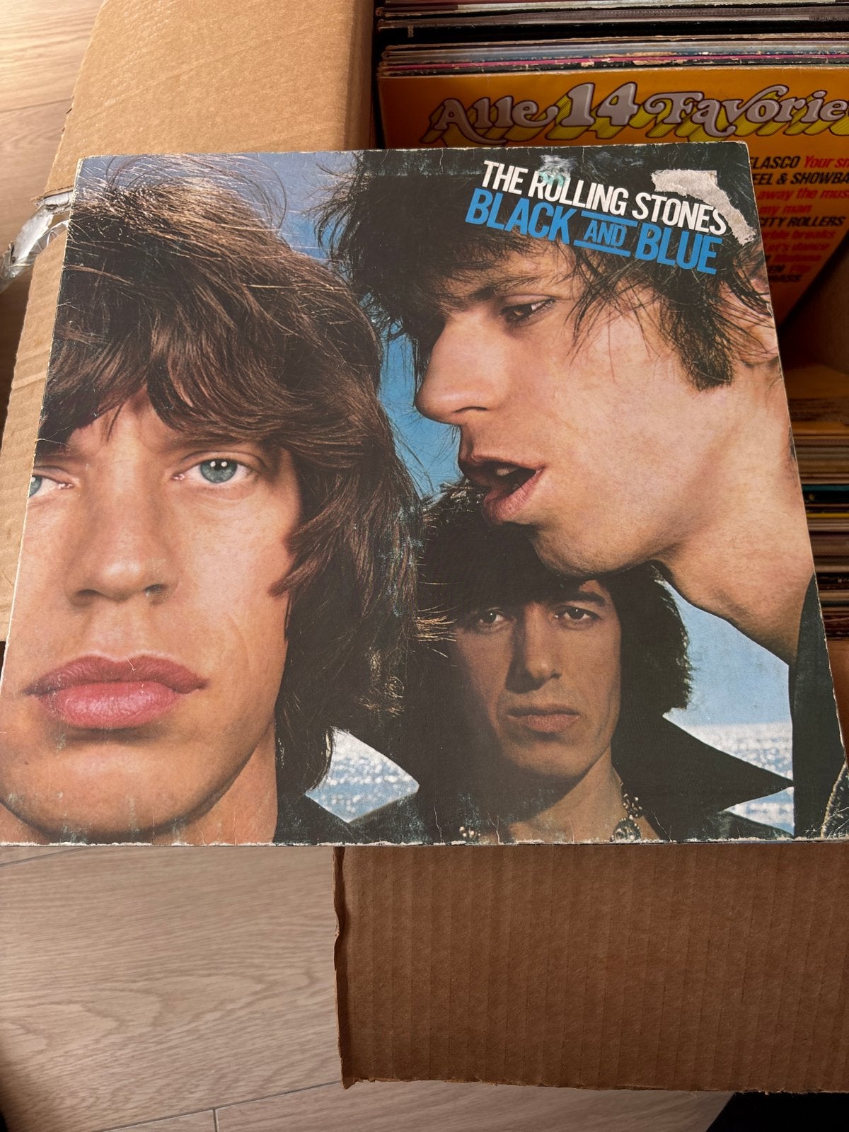 The Rolling Stones - Black and Blue LP (1976), LP, Rock, Gebruikt, Ophalen of Verzenden