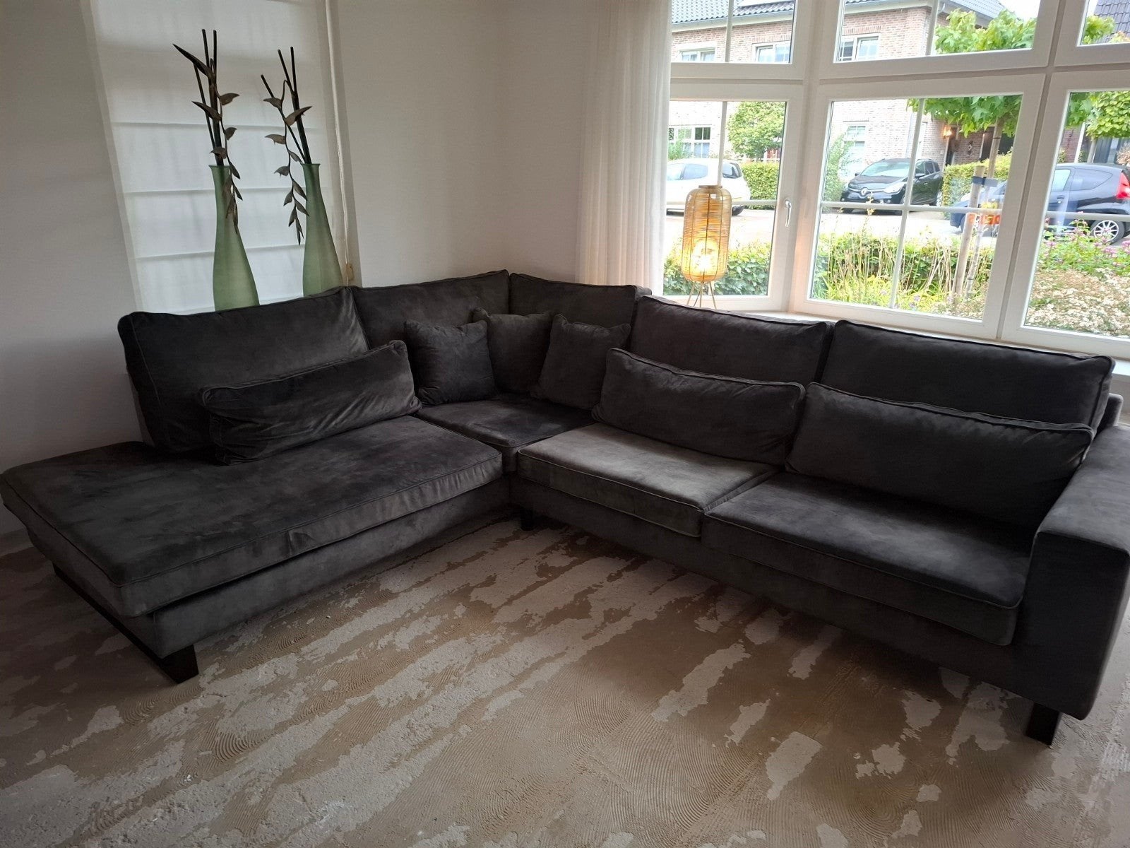 Prachtige hoekbank, kan nog prima een ronde mee!, Ophalen, Gebruikt, 100 tot 125 cm, Hoekbank