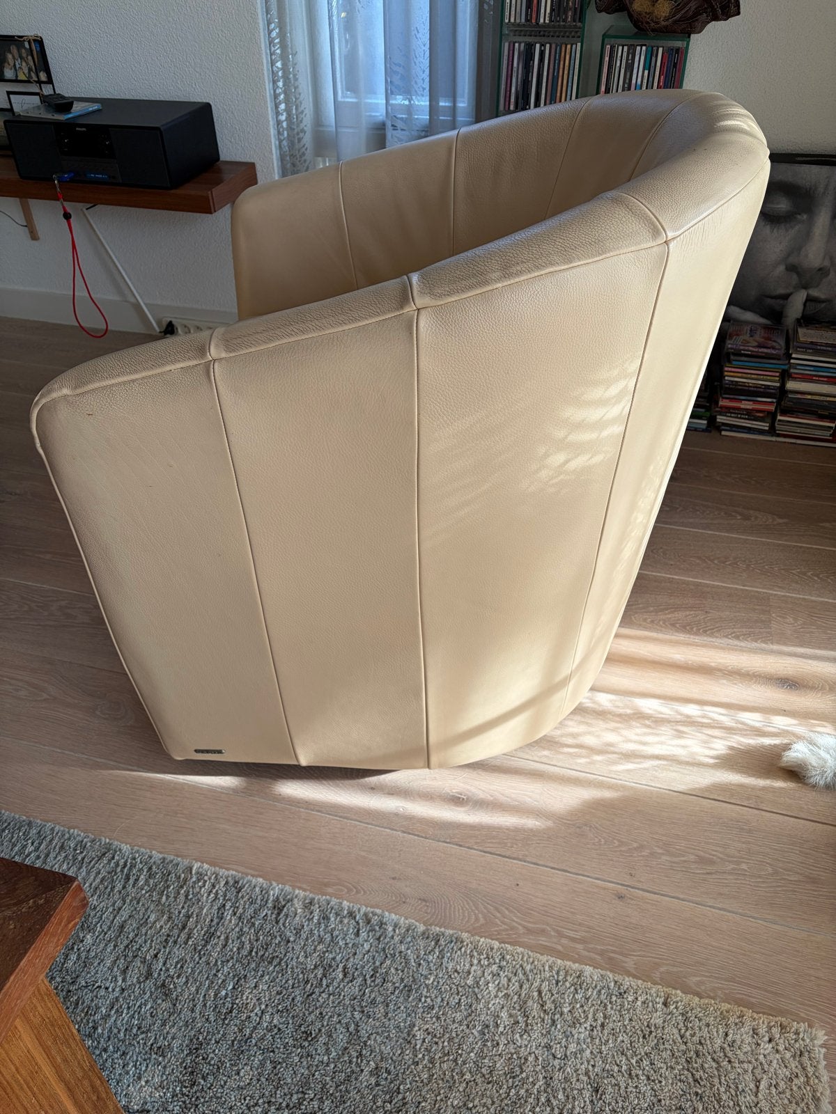 Natuzzi leren fauteuil - Comfortabel en stijlvol, Huis en Inrichting, Ophalen, Gebruikt, Leer, 75 tot 100 cm