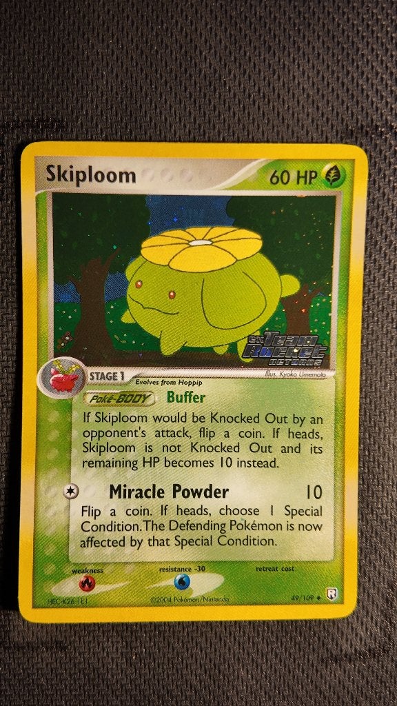 Skiploom 49 Team Rocket Returns | Pokemon kaart, Ophalen, Zo goed als nieuw, Losse kaart, Foil