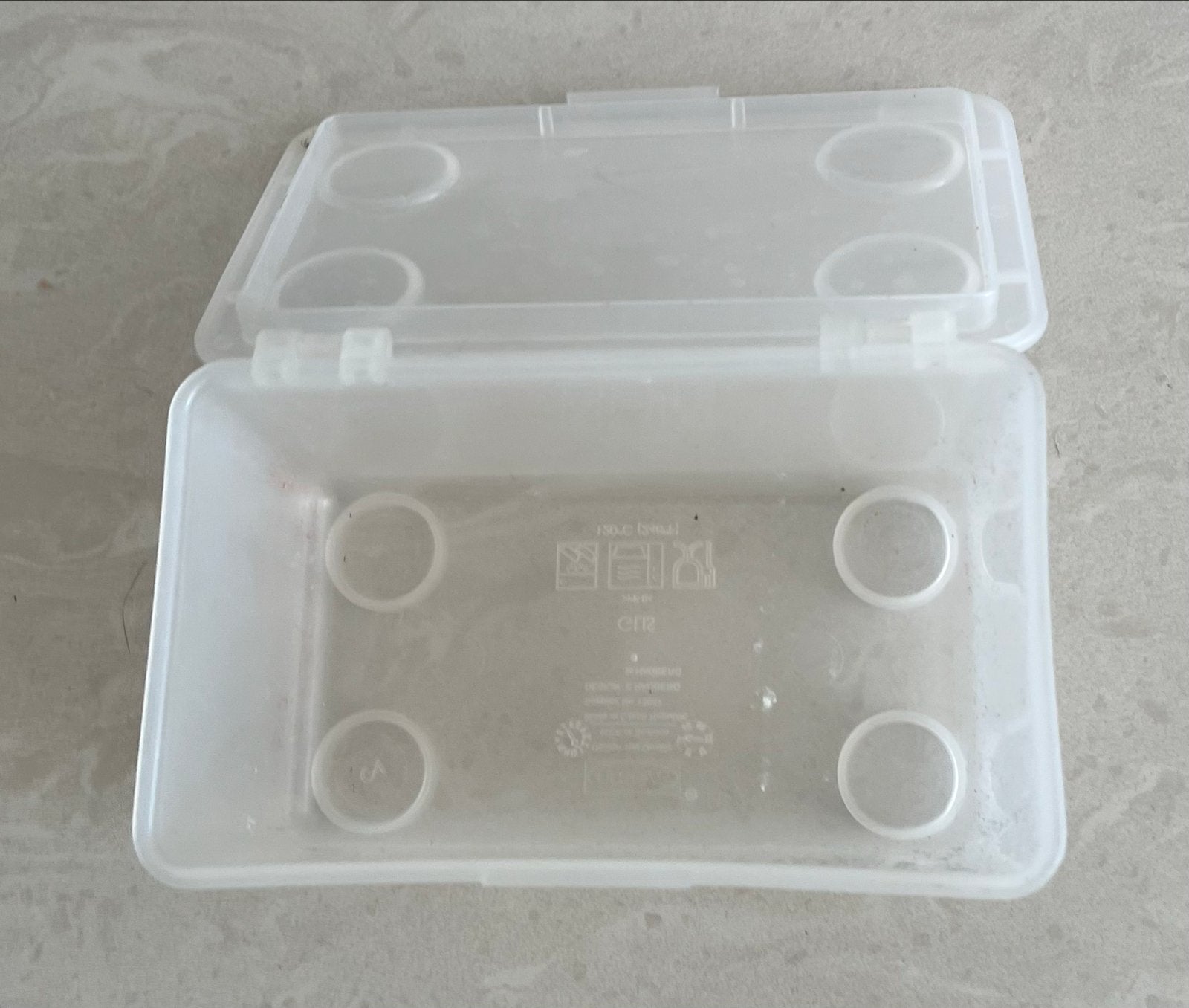 Transparante plastic opbergdoos met deksel, Doe-het-zelf en Verbouw, Kratten en Dozen, Ophalen of Verzenden, Zo goed als nieuw
