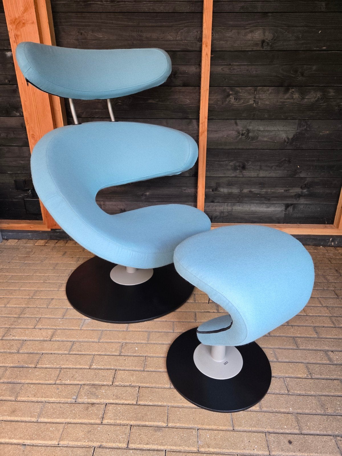 Stokke (Variér) Peel design Fauteuil Geherstoffeerd Kvadrat, Ophalen, Zo goed als nieuw