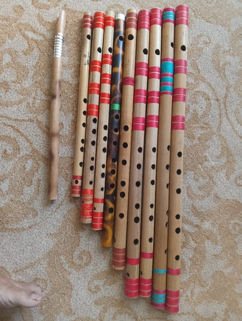 Professionele en beginners Bansuri bamboefluiten uit India, Ophalen of Verzenden, Nieuw, Tenor, Met koffer, hoes of etui
