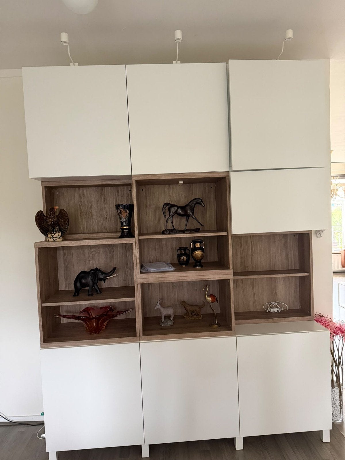Prachtige grote IKEA BESTÅ wandkast / vakkenkast – ZGAN, Ophalen of Verzenden, Zo goed als nieuw, 25 tot 50 cm, 150 tot 200 cm