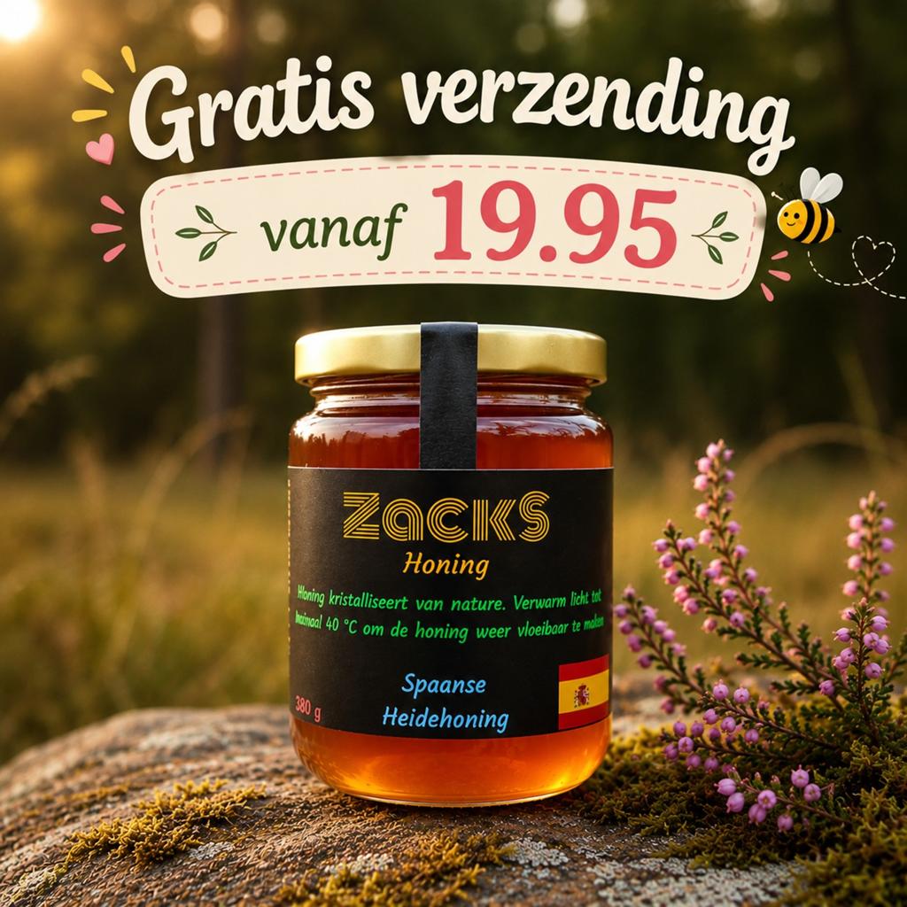 ZackS heidehoning 350 g / Gratis verzending vanaf 19.95, Ophalen of Verzenden