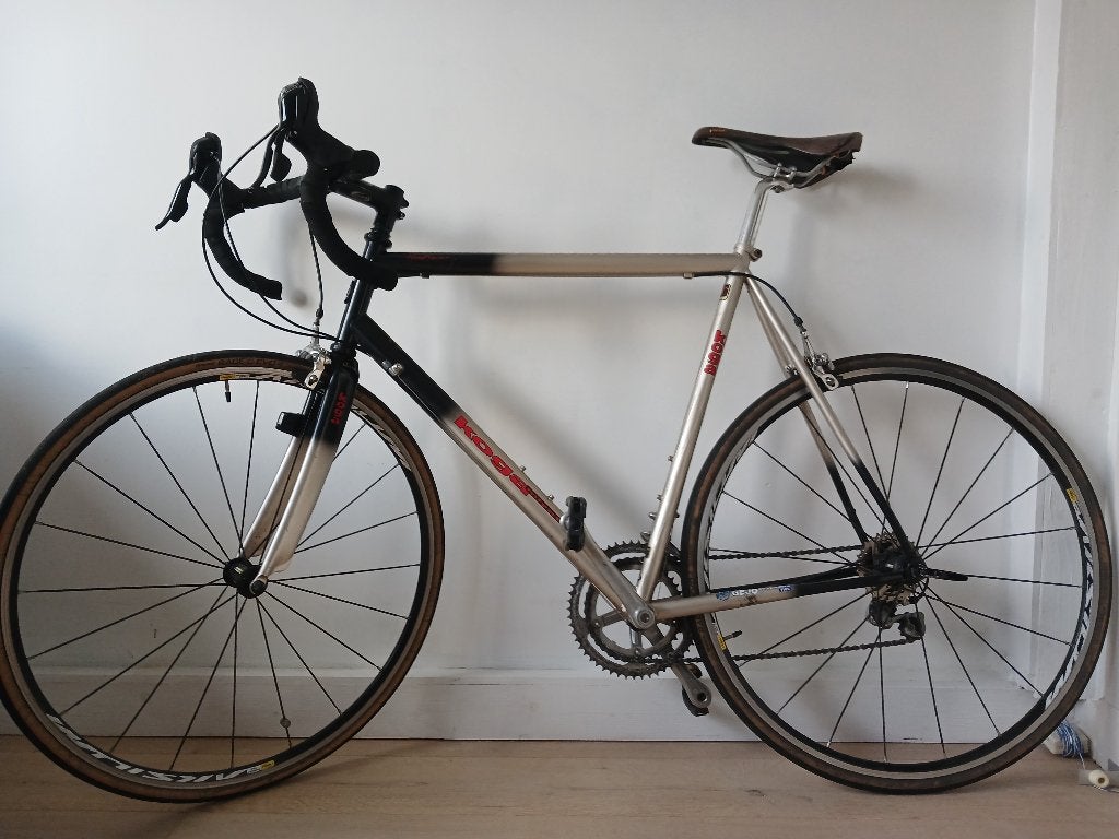 Koga Road Racer stalen racefiets 60 cm, Ophalen, 28 inch, Gebruikt, Velgrem