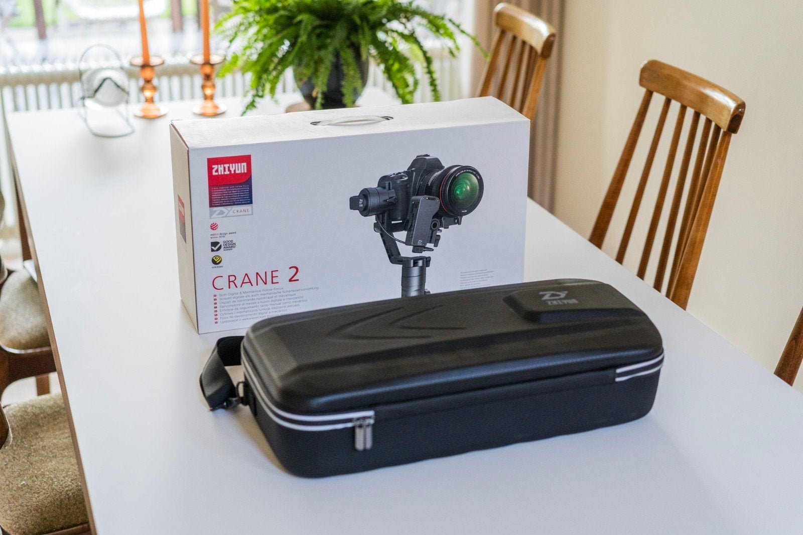 Zhiyun Crane 2 Gimbal met follow focus controller, Ophalen, Gebruikt