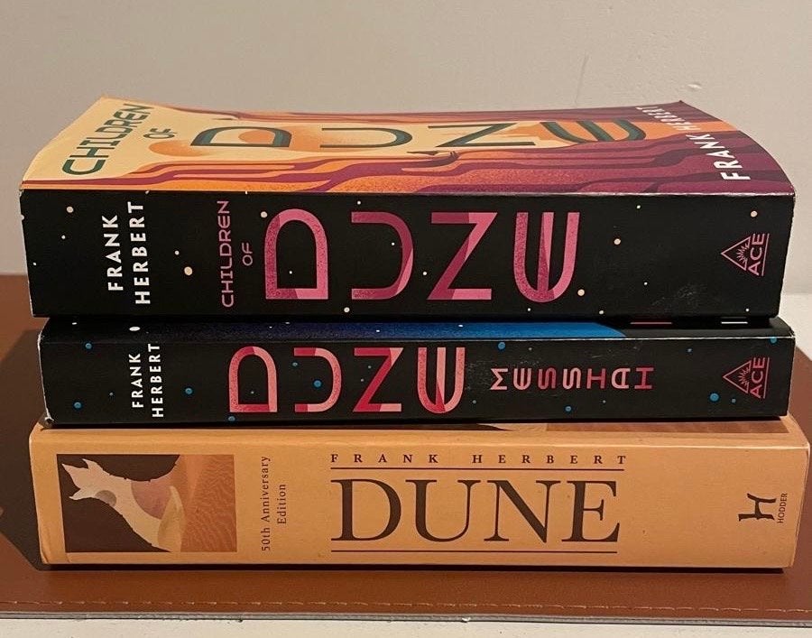 Dune Saga Boeken: Dune, Dune Messiah, Children of Dune, Boeken, Ophalen of Verzenden, Zo goed als nieuw