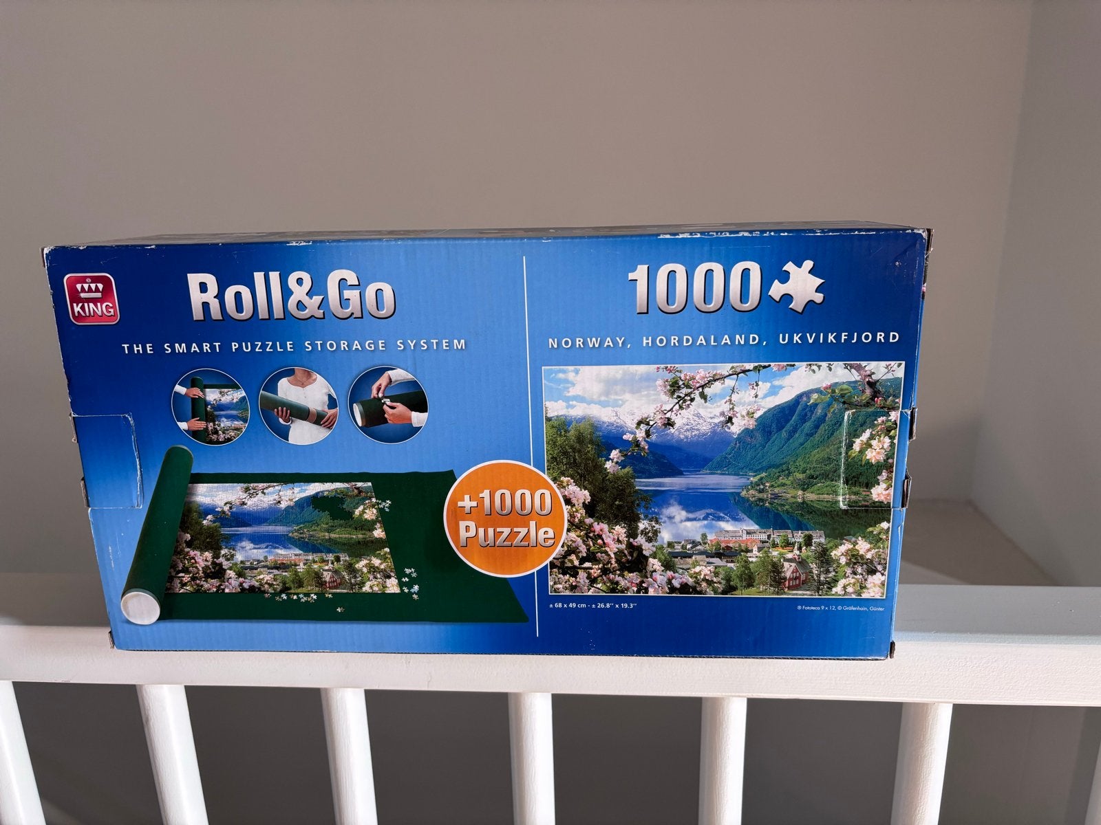 King Roll&Go Puzzelmat met 1000 stukjes legpuzzel, Ophalen of Verzenden, 500 t/m 1500 stukjes, Gebruikt, Legpuzzel