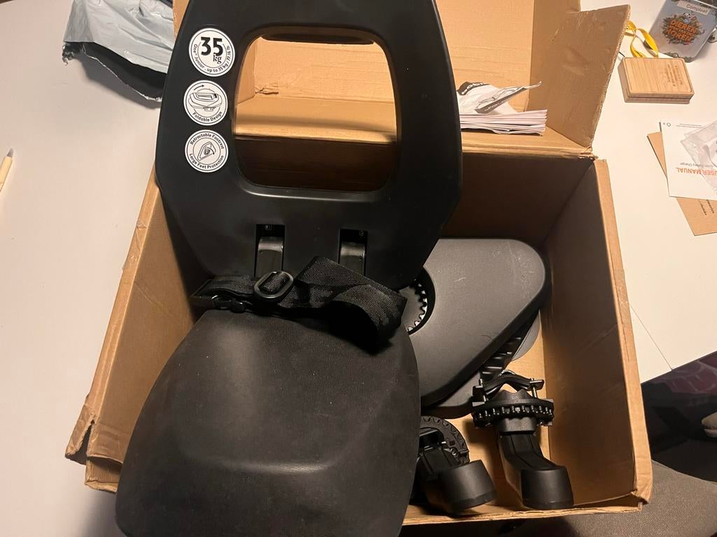 Bobike One Junior Achterzitje - Zwart, Ophalen of Verzenden, Zo goed als nieuw
