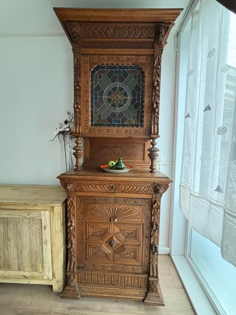 Glas in lood kast, Ophalen of Verzenden