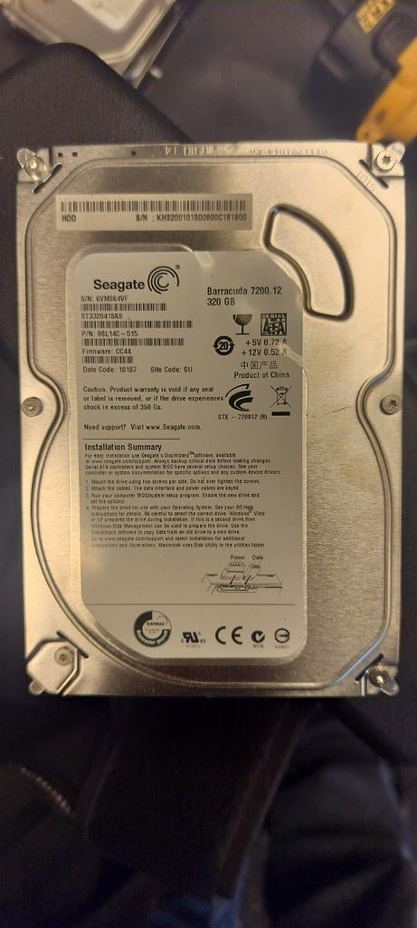 Seagate Barracuda 7200.12 320 GB HDD, Computers en Software, Harde schijven, Ophalen of Verzenden