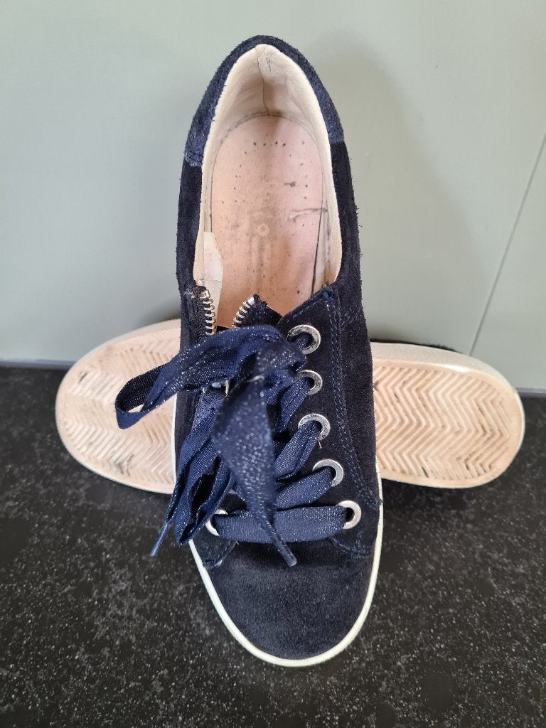DJ SPORT maat 36, donkerblauwe sneakers/schoenen., Kleding | Dames, Schoenen, Blauw, Ophalen of Verzenden, DJ SPORT, Sneakers of Gympen