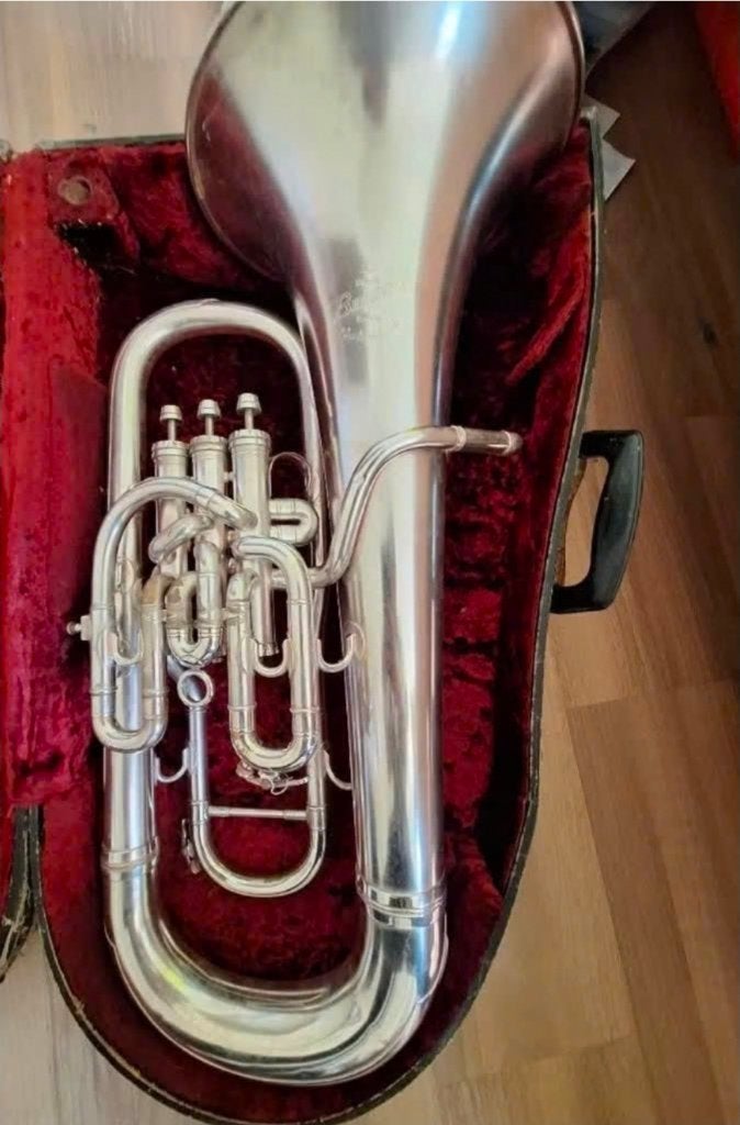 Besson new standard euphonium, Ophalen of Verzenden, Gebruikt, Euphonium of Tenortuba, Met koffer of draagtas
