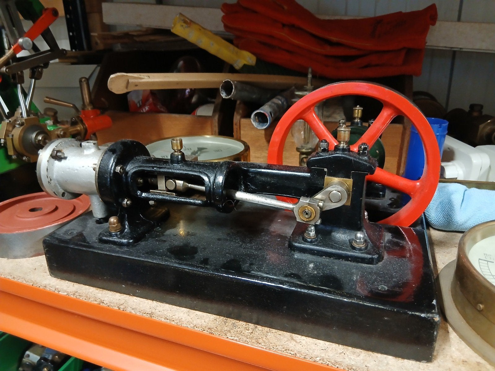 Stoommachine antiek modelstoom Bisschof, Ophalen of Verzenden, Groter dan 1:32