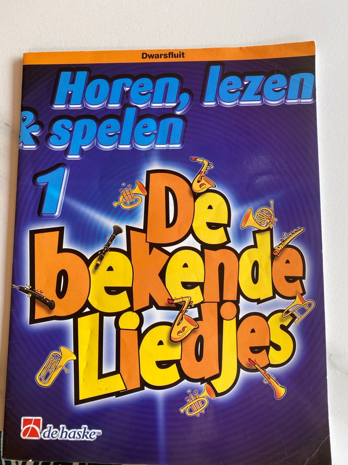 Horen, lezen & spelen 1: De bekende liedjes - Dwarsfluit, Gebruikt, Overige genres, Les of Cursus, Dwarsfluit of Piccolo
