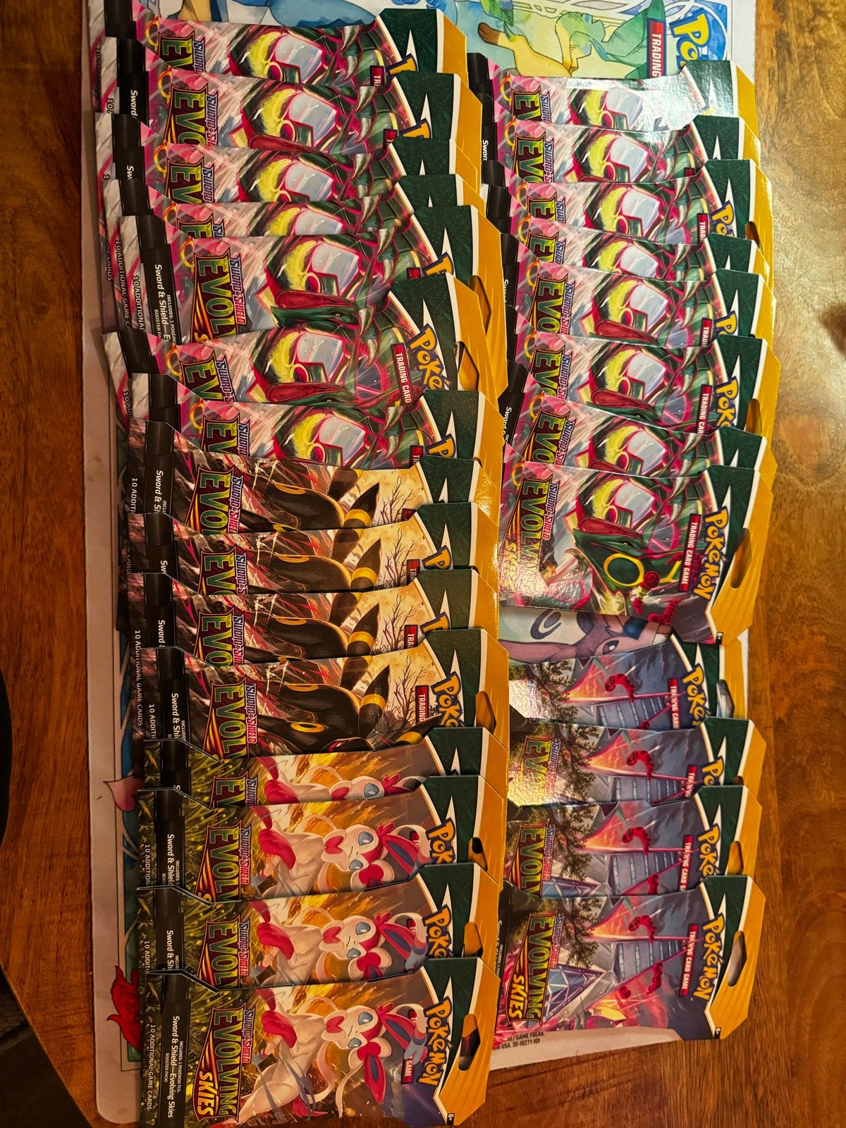 LEEG *** Pokémon Evolving Skies Booster Packs - Blister, Ophalen of Verzenden, Gebruikt, Booster