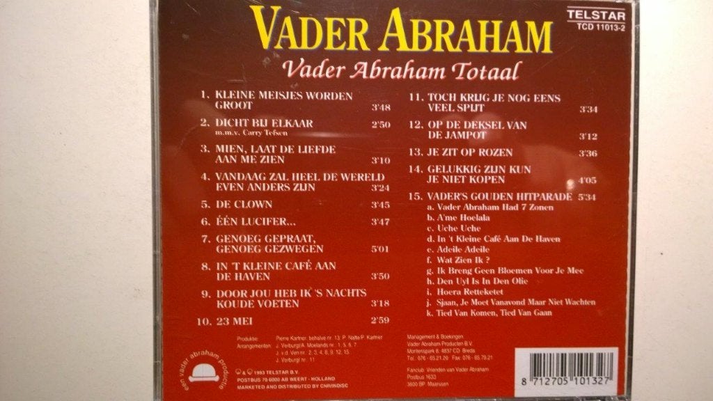 Vader Abraham - Vader Abraham Totaal, Ophalen of Verzenden, Zo goed als nieuw, Levenslied of Smartlap, Album