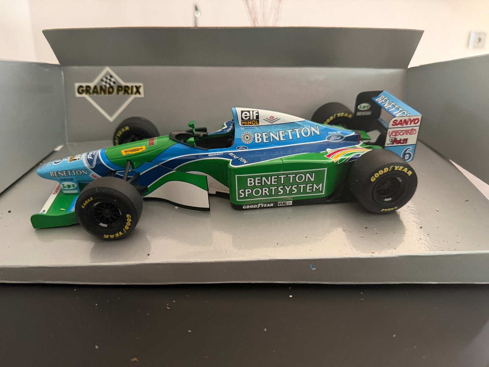 Benetton Ford B194 J. Verstappen schaalmodel, Ophalen of Verzenden, Zo goed als nieuw, Auto, Overige merken