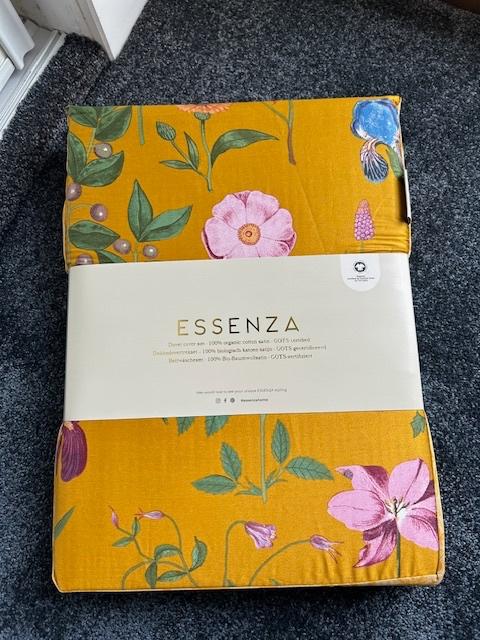 Essenza Dekbedovertrek 260 100% Biologische Satijn Katoen, Info@essenzahome.nl, Essenza, Ophalen of Verzenden, Geel