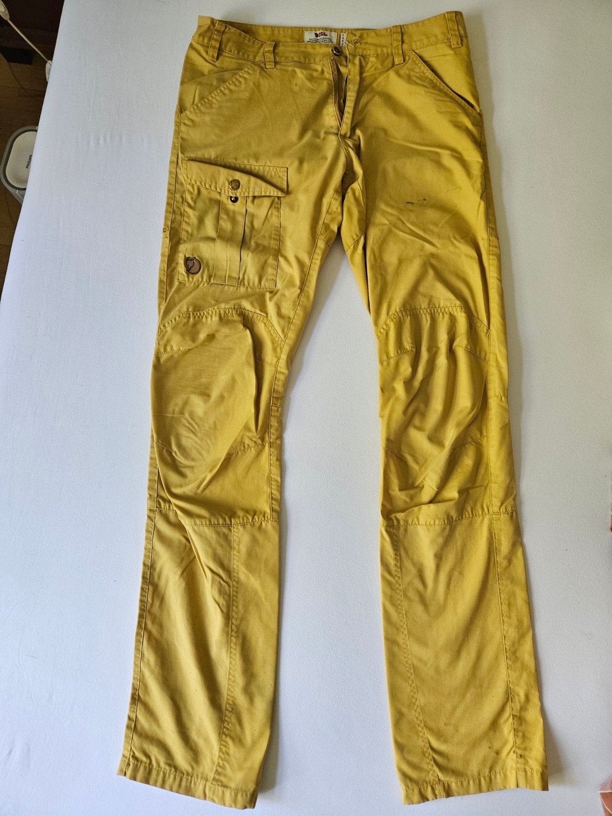 Fjällräven Nils outdoorbroek maat 46 - licht & comfortabel, Geel, Ophalen of Verzenden, Gedragen, Fjällräven