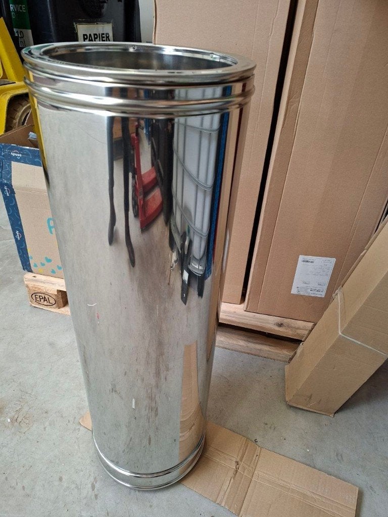 RVS rookgasafvoer 250mm  (dubb.wandig) TOTAAL, Ophalen, Overige typen, Nieuw, Minder dan 60 cm