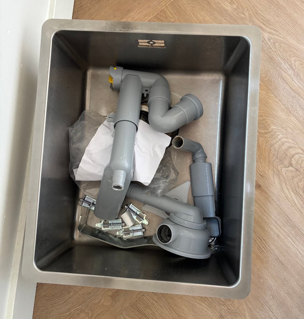 Spoelbak stainless steel,37x44 cm, Huis en Inrichting, Keuken | Keukenelementen, Ophalen, Minder dan 50 cm, Gebruikt, Minder dan 100 cm