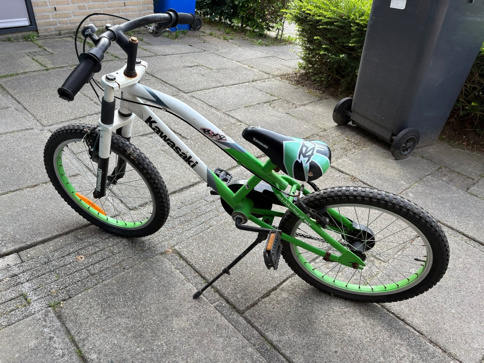 20 inch Kawasaki bmx fiets, Ophalen, Gebruikt, Staal, Velgrem