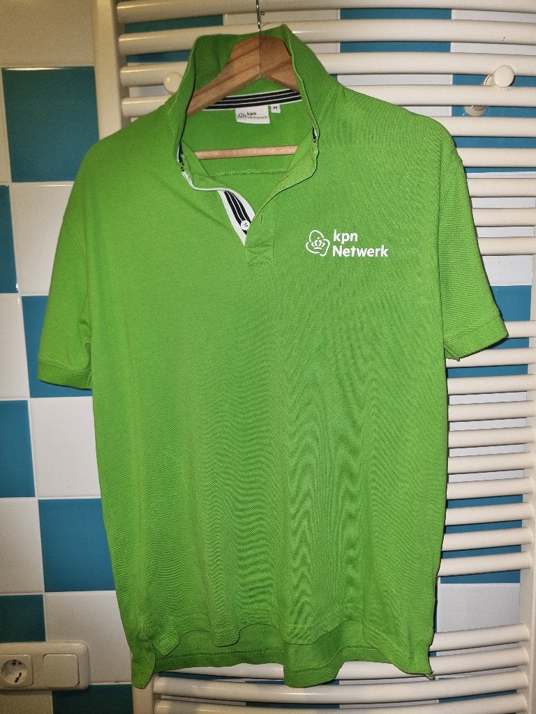 KPN Netwerk Polo Maat M, Verzamelen, Merken en Reclamevoorwerpen, Ophalen of Verzenden, Gebruikt, Gebruiksvoorwerp