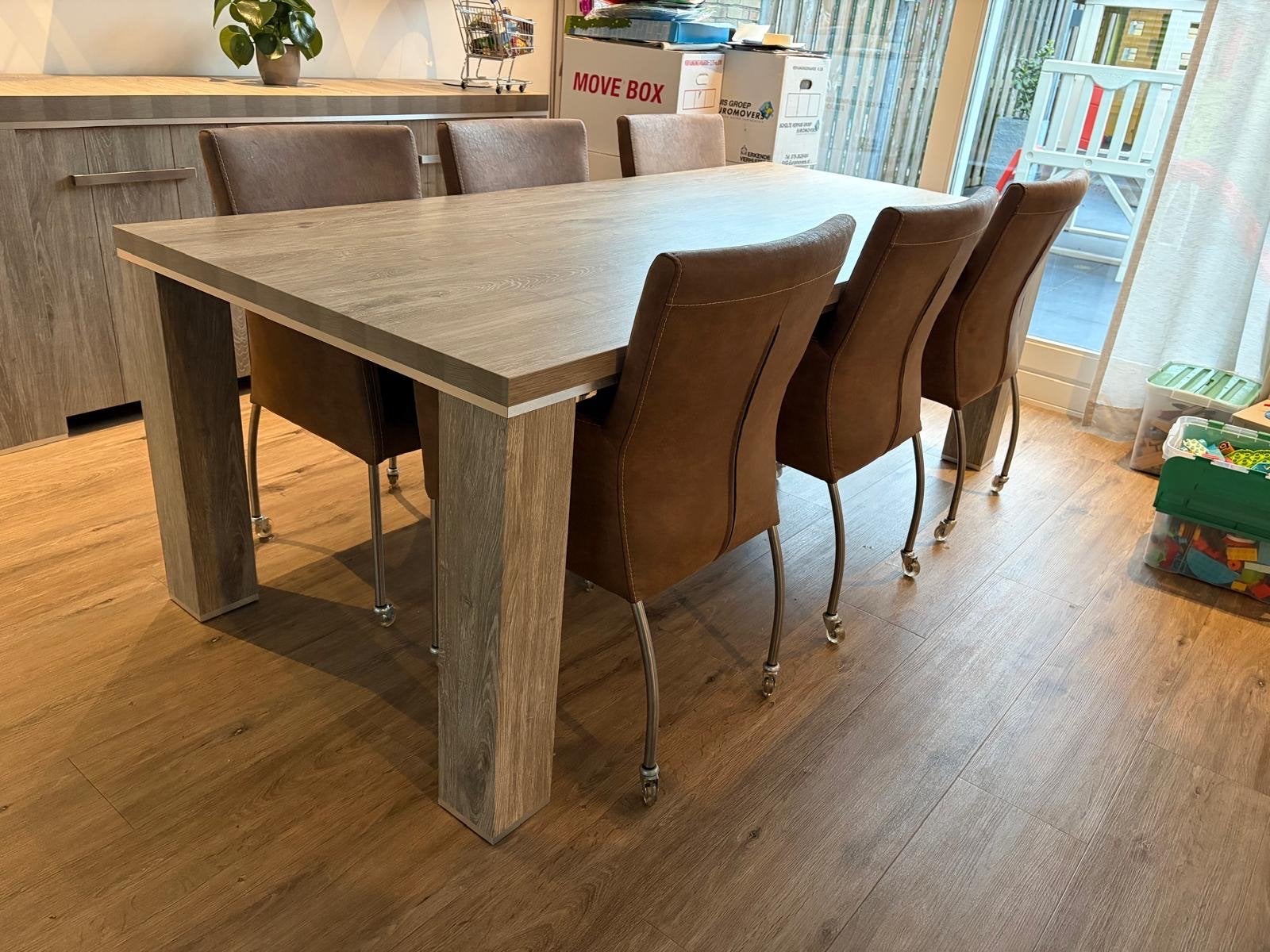 Complete meubelset: eettafel, dressoir, salontafel, tv-meube, Huis en Inrichting, Complete inboedels, Ophalen