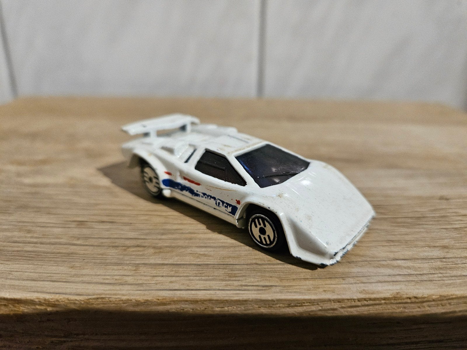 Hotwheels Hot Wheels Lamborghini Countach Wit, Ophalen of Verzenden, Zo goed als nieuw, Auto