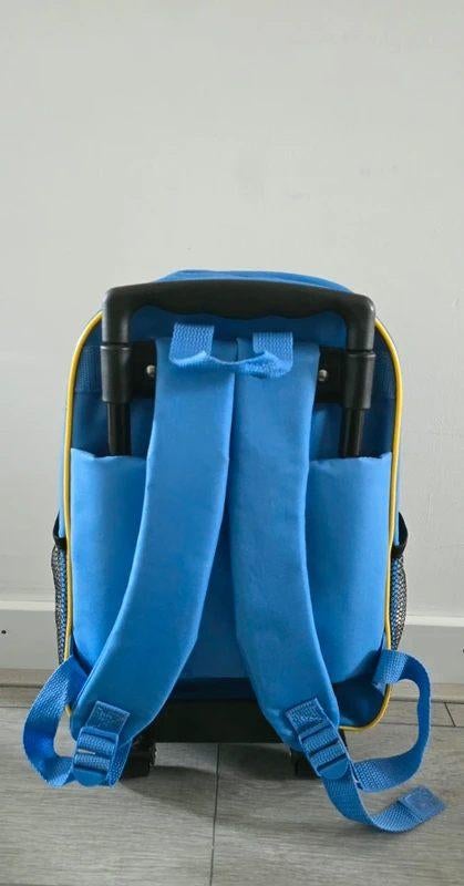 Minions Trolley Rugzak - Schooltas met Wieltjes - ZGAN, Sieraden, Tassen en Uiterlijk, Ophalen, Zo goed als nieuw, Rugtas, 40 tot 50 cm