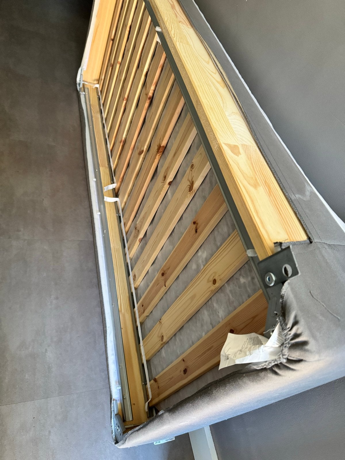 Twee IKEA boxsprings Lyngōr 90x200, Ophalen, Gebruikt, 90 cm, Tweepersoons