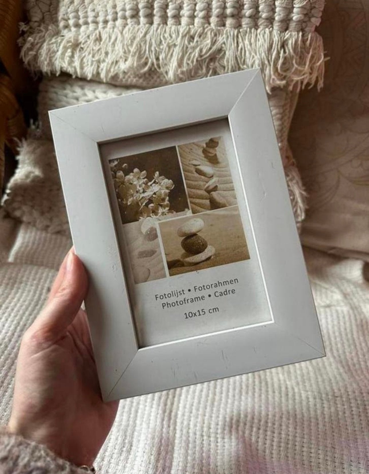 Landelijk brocante fotolijst - formaat voor 10 x 15 cm, Ophalen of Verzenden, Zo goed als nieuw