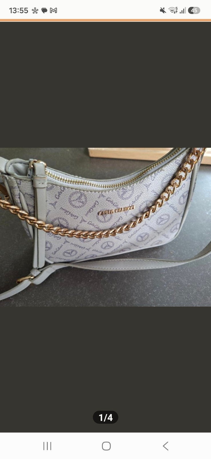 Mooie Carlo Colucci tas met gouden ketting, Ophalen of Verzenden