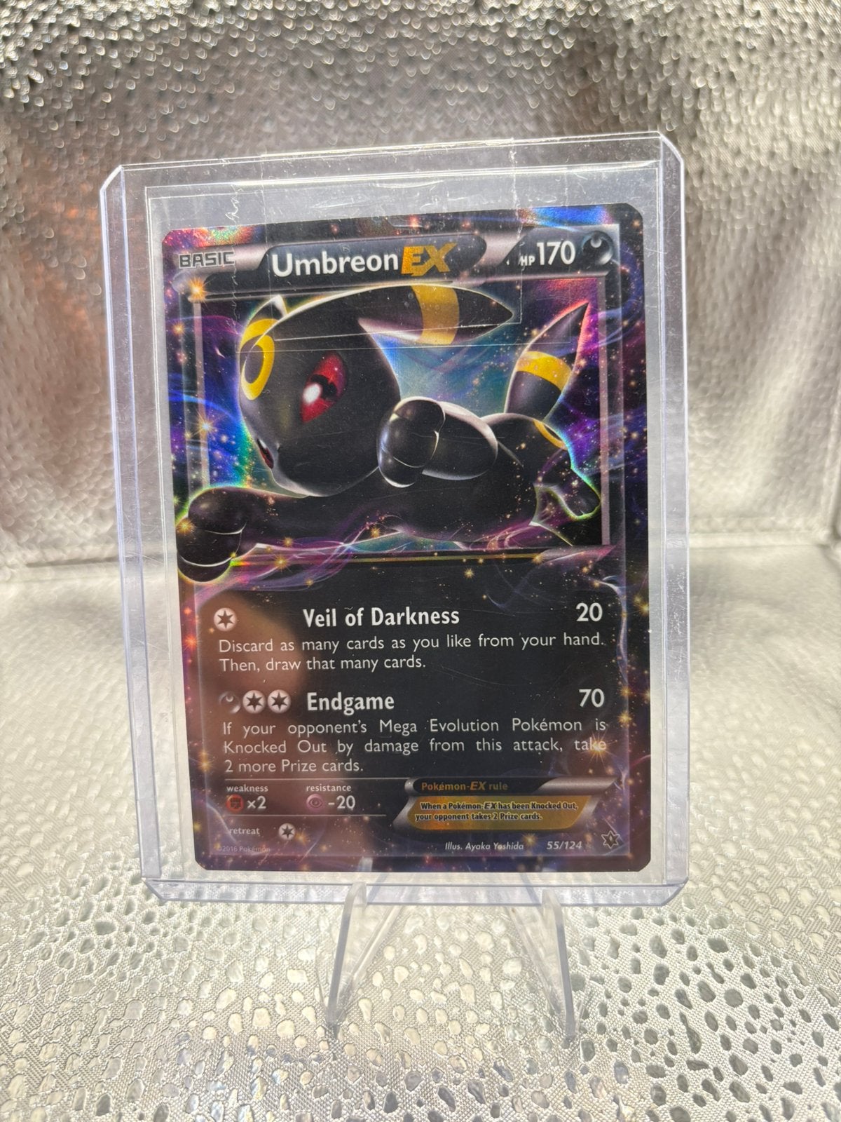 Umbreon EX (FCO 55) Fates Collide - Singles, Ophalen of Verzenden, Zo goed als nieuw, Losse kaart