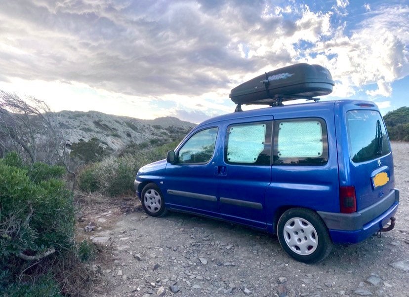 Citroen Berlingo 1.6i MP Mini Camper | APK t/m mei 2027, Stof, 4 cilinders, Blauw, Handgeschakeld