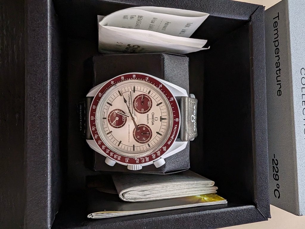 Swatch Omega Moonswatch Mission to Pluto, Kunststof, Verzenden, Polshorloge, Kunststof