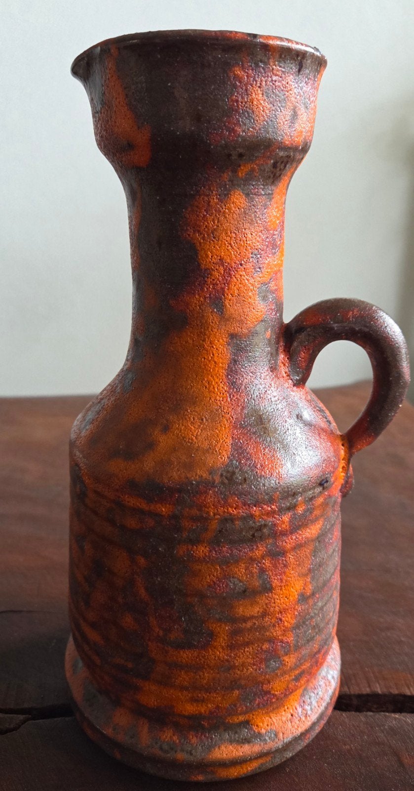 West Germany Fat Lava Vaas - 24 cm Hoog, Antiek en Kunst, Verzenden