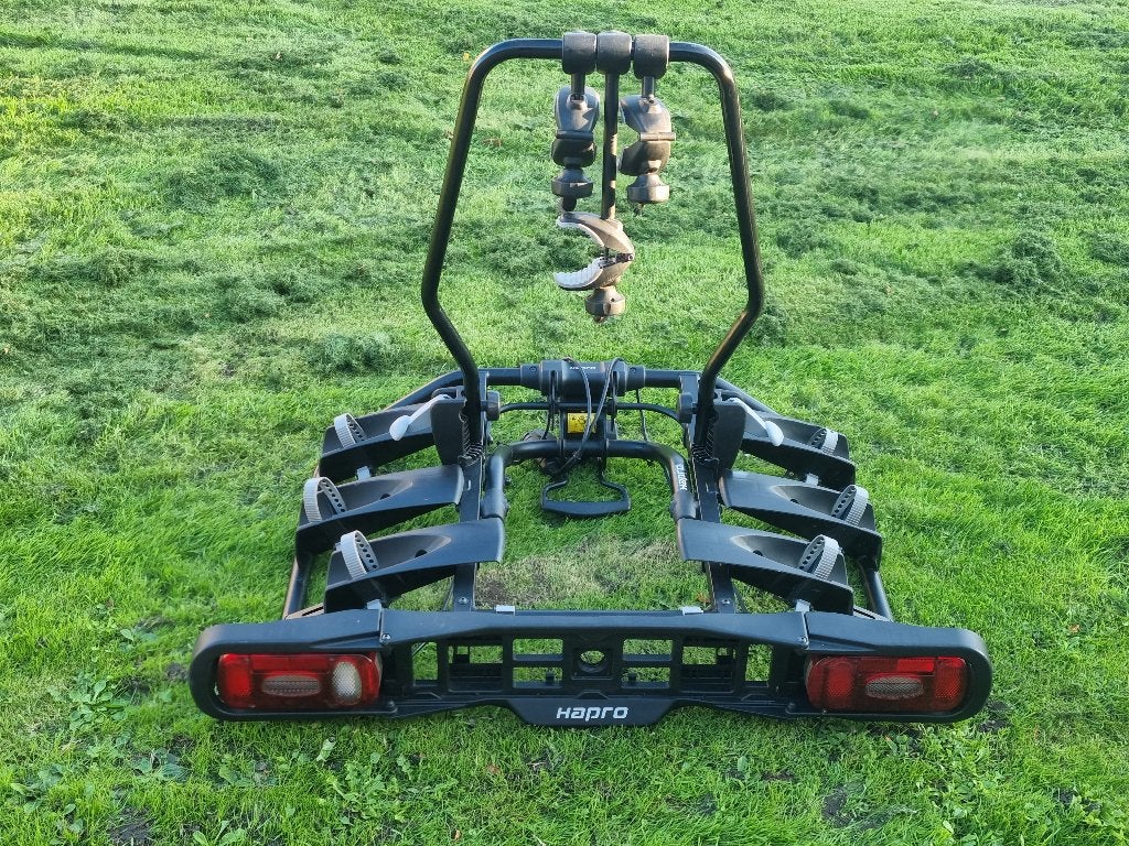 Fietsendrager Hapro Atlas Premium Voor 3 fistsen Kantelbaar, Auto diversen, Ophalen, 3 fietsen of meer, Gebruikt, Brede banden