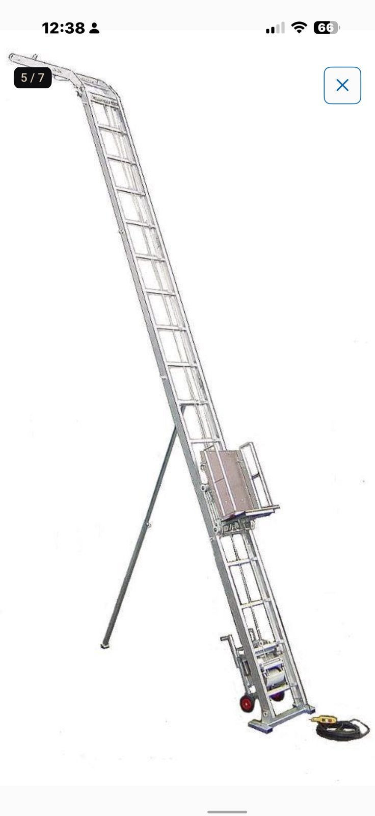 TE KOOP! Bouwma pannen/ladderlift, Overige typen, Ophalen of Verzenden, Zo goed als nieuw, 5 meter of hoger