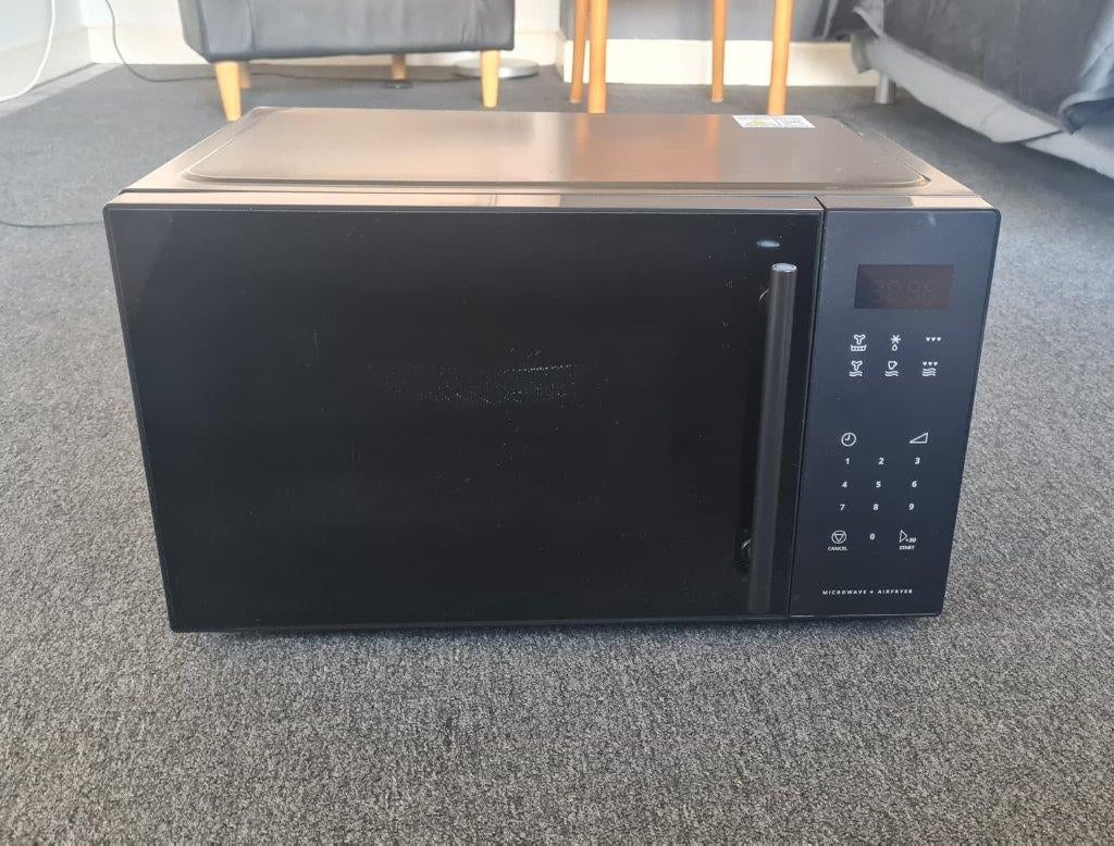 TODAY'S DEAL! 2nd hand Microwave with oven and airfryer, Ophalen, Zo goed als nieuw, Zwart, IKEA