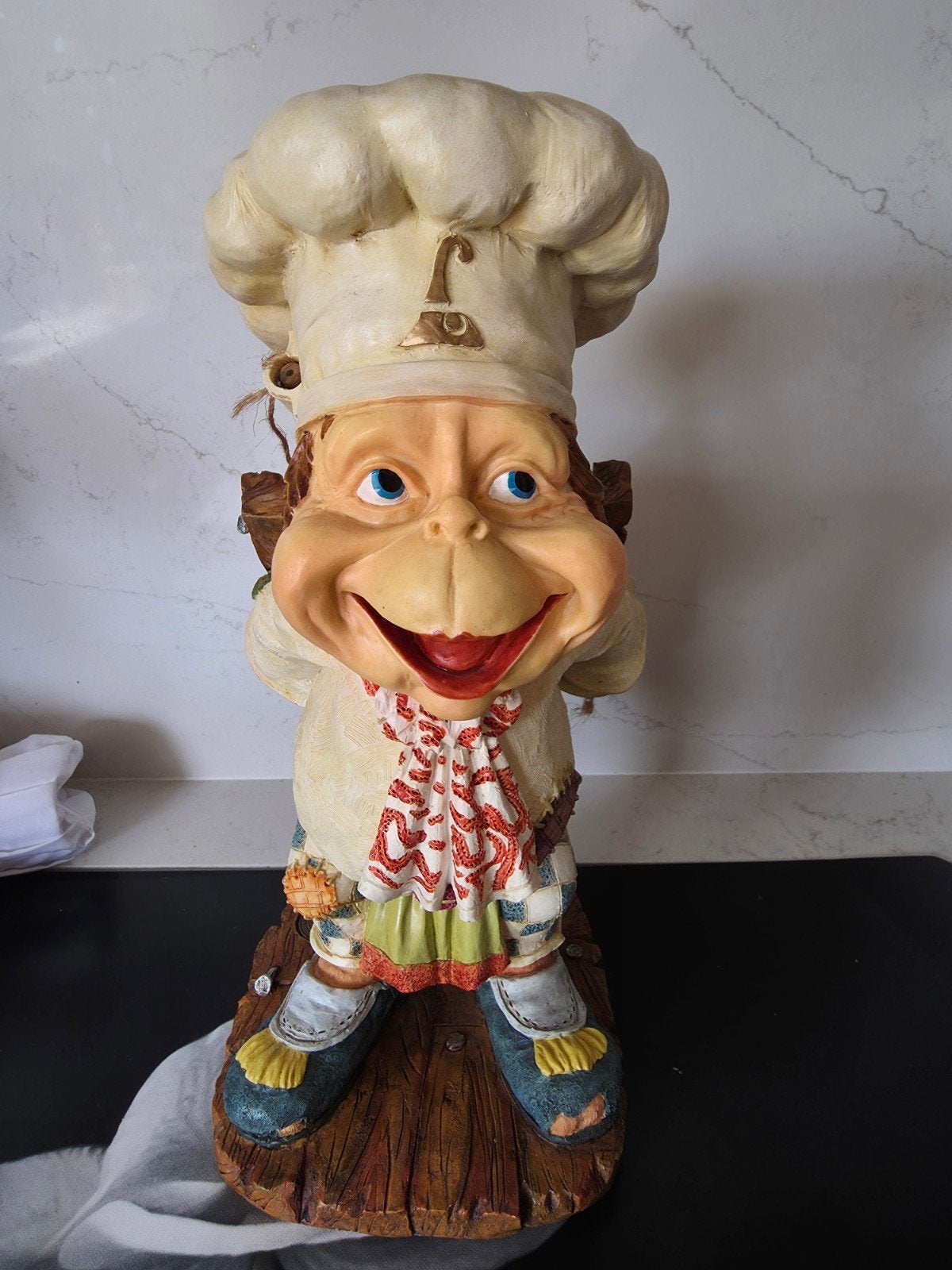 Grote Laaf Efteling kok met menukaart in nieuwstaat, Verzamelen, Ophalen of Verzenden, Zo goed als nieuw